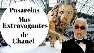 Top 5  Las Pasarelas Mas Extravagantes de Chanel [upl. by Shutz]