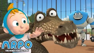 Arpo the Robot  KIDS ZOO TRIP MORE FULL EPISODES  Compilation  Funny Cartoons for Kids [upl. by Piper345]