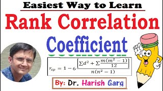 Spearmans Rank Correlation Coefficient  Examples [upl. by Aivital583]