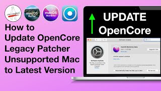 Update OpenCore Legacy Patcher Unsupported Mac to Latest Version w OTA Update  OCLP app  GPU Patch [upl. by Oniger]