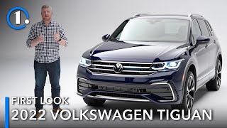 2022 Volkswagen Tiguan First Look UpClose Details [upl. by Ovatsug]