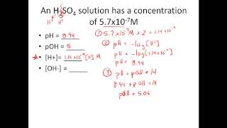 Given H or OH Calculate pH amp pOH [upl. by Wagstaff]