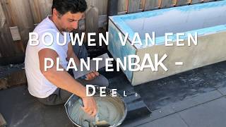 How to make and plaster your own flower box Part 2  Je eigen bloembak maken en stucen Deel 2 [upl. by Han]