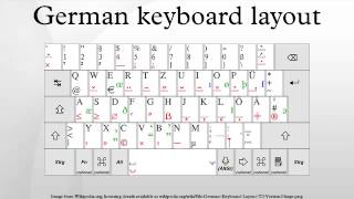 German keyboard layout [upl. by Akemyt]