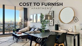 Cost To Furnish An Apartment  6 Budget Saving Tips IKEA  DIY  Designer Brand [upl. by Imat]