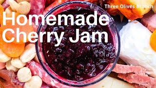 Homemade Cherry Jam  3 ingredients no pectin [upl. by Ratep370]