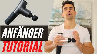 Massagepistole  richtige Anwendung Tutorial 2021 [upl. by Zebadiah]