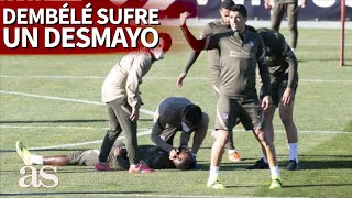 MOUSSA DEMBÉLÉ se desmaya durante el entrenamiento del ATLÉTICO  Diario AS [upl. by Enomas]