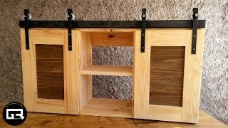 Alacena de PALETS ♻️  PALLET Wood Cabinet BUILD [upl. by Ellehcir]