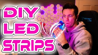 EASILY make your own LED LIGHT STRIPS  A Beginners Guide to WLED [upl. by Kcirrez]