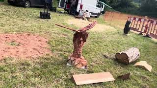 A fabulous range of wooden sculpture at Caerleon festival 2024 [upl. by Ela804]