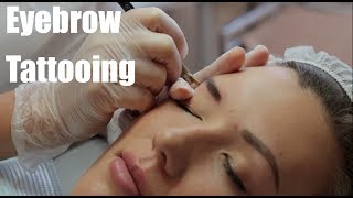 Eyebrow Microblading  Tattooing  Part 2 the treatment [upl. by Jeddy]