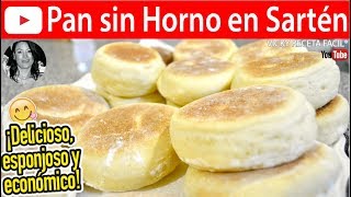 Cómo hacer PAN SIN HORNO Y EN SARTEN Y SIN LUZ  Vicky Receta Facil [upl. by Nitsreik]