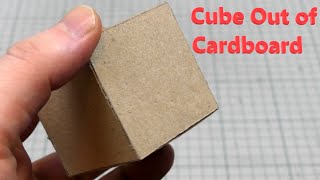 How to Make Cube Out of Cardboard [upl. by Neirol]