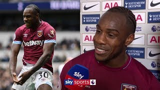 Michail Antonio explains his bizarre celebration against Tottenham [upl. by Litha693]