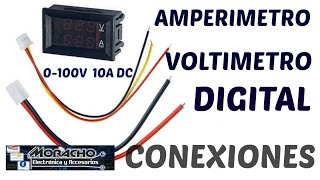 Como Conectar Correctamente AmperimetroVoltimetro Digital [upl. by Livy]