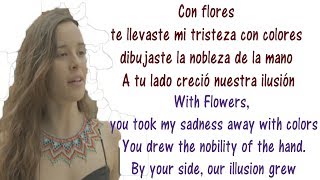 Monsieur Periné  Nuestra Canción  Lyrics English and Spanish  Our song  Translation amp Meaning [upl. by Abbott]