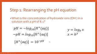 How to Calculate Hydroxide ion OH Concentration from pH [upl. by Lenra799]