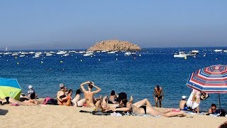 Tossa de Mar Beach Catalonia Spain June 2018 [upl. by Atinuj]