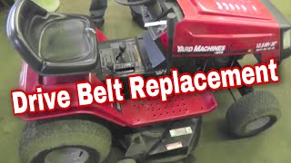 How To Replace The Drive Belt On An MTD Variable Speed Riding Mower with Taryl [upl. by Grath]