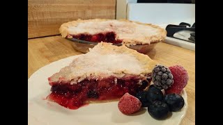 Mixed Berry Pie with Frozen Berries 🍓🥧👨‍🍳 [upl. by Katherin]