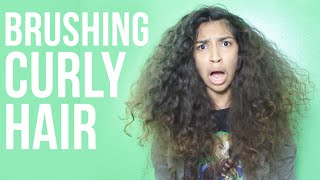 How To Brush Curly Hair [upl. by Allicerp]