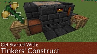 How To Get Started With Tinkers Construct  Modded Minecraft [upl. by Uphemia]