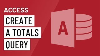 Access Creating a Totals Query [upl. by Irme]