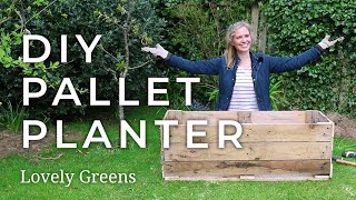 How to make a DIY Pallet Planter [upl. by Dikmen]