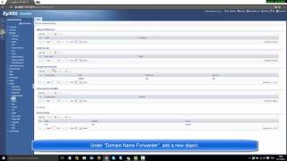Zyxel USG60W  How to Setup DNS [upl. by Erdnassak733]