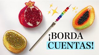 AGUJA MÁGICA ¿Cómo BORDAR con CUENTAS [upl. by Kissner]