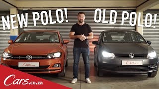 2018 VW Polo vs 2017 VW Polo  Sidebyside comparison [upl. by Ellecrad434]