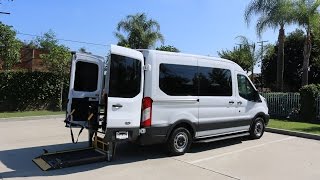 FORD TRANSIT WHEELCHAIR VAN WITH REAR ENTRY BRAUN LIFT [upl. by Sirod]