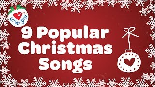 Top 9 Christmas Songs and Carols with Lyrics [upl. by Darryn]