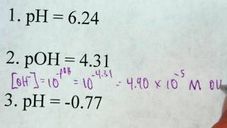 Calculating Hydroxide Ion Concentration [upl. by Rothschild]