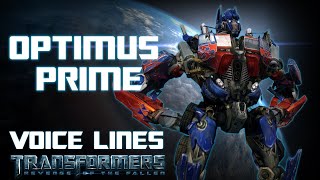 All Optimus Prime Voice Lines [upl. by Alaaj]