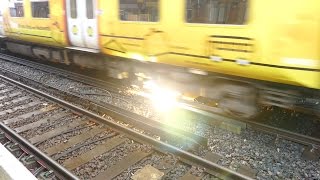 Merseyrail 507 009 making arcs at Birkdale station [upl. by Nieberg]