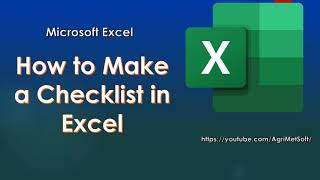 How to Make a Checklist in Excel [upl. by Drescher450]