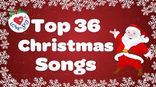 Top 36 Popular Christmas Songs and Carols Playlist 🎅 [upl. by Arde681]