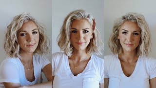 3 Ways to Curl SHORT Hair [upl. by Enilegna]