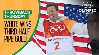 Shaun White’s Full Gold Medal Snowboard Halfpipe competition  PyeongChang 2018  Throwback Thursday [upl. by Jeanette]