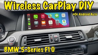 BMW Apple CarPlay Retrofit  BMW 5 Series F10 NBT DIY Installation [upl. by Allana]