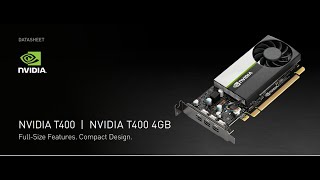 NVIDIA T400 4GB GDDR6 Unboxing [upl. by Eelnayr]