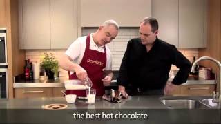 How to make a hot chocolate using an aerolatte milk frother [upl. by Claudetta]