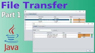 File Transfer  Java Socket Programming  Part 1 [upl. by Aipotu600]