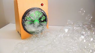 How to Make a Bubble Machine with Motor at home [upl. by Aihsat550]