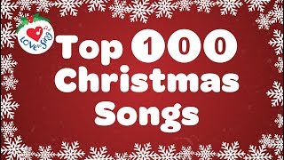 Top 100 Christmas Songs and Carols Playlist with Lyrics 🎅 Best Christmas Songs 🎄 [upl. by Petrina]