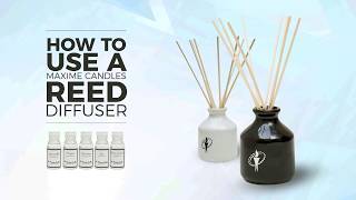 How to use Reed Diffuser  Maxime Candles [upl. by Nylitak579]