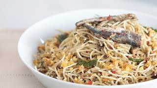 Garlic Pasta with Spanish Sardines Recipe  Yummy Ph [upl. by Ahsimed]