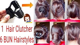 How To Tuck Clutcher ProperlyClutcher Bun HairstylesEveryday HairstylesAlwaysprettyuseful [upl. by Yeldud]